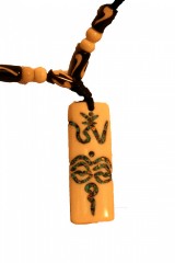 Om and Wisdom Eye Neckelace