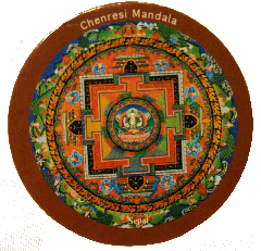 Chenresi Mandala Magnet
